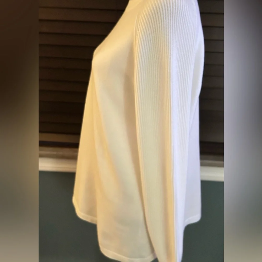 Vince Ribbed Raglan Sleeve Knit Crew Neck Sweater❤️ - Picture 3 of 4